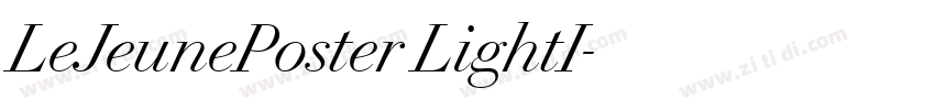 LeJeunePoster LightI字体转换